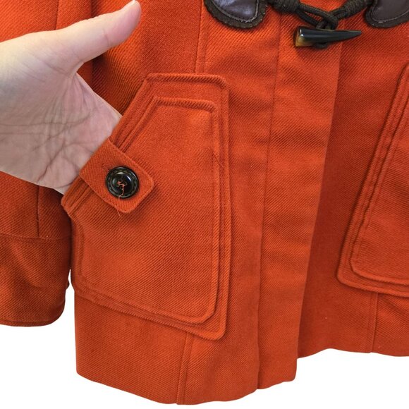 Venus Textured Toggle Accent Hooded Jacket with Faux Fur Trim Size Small - Picture 5 of 8